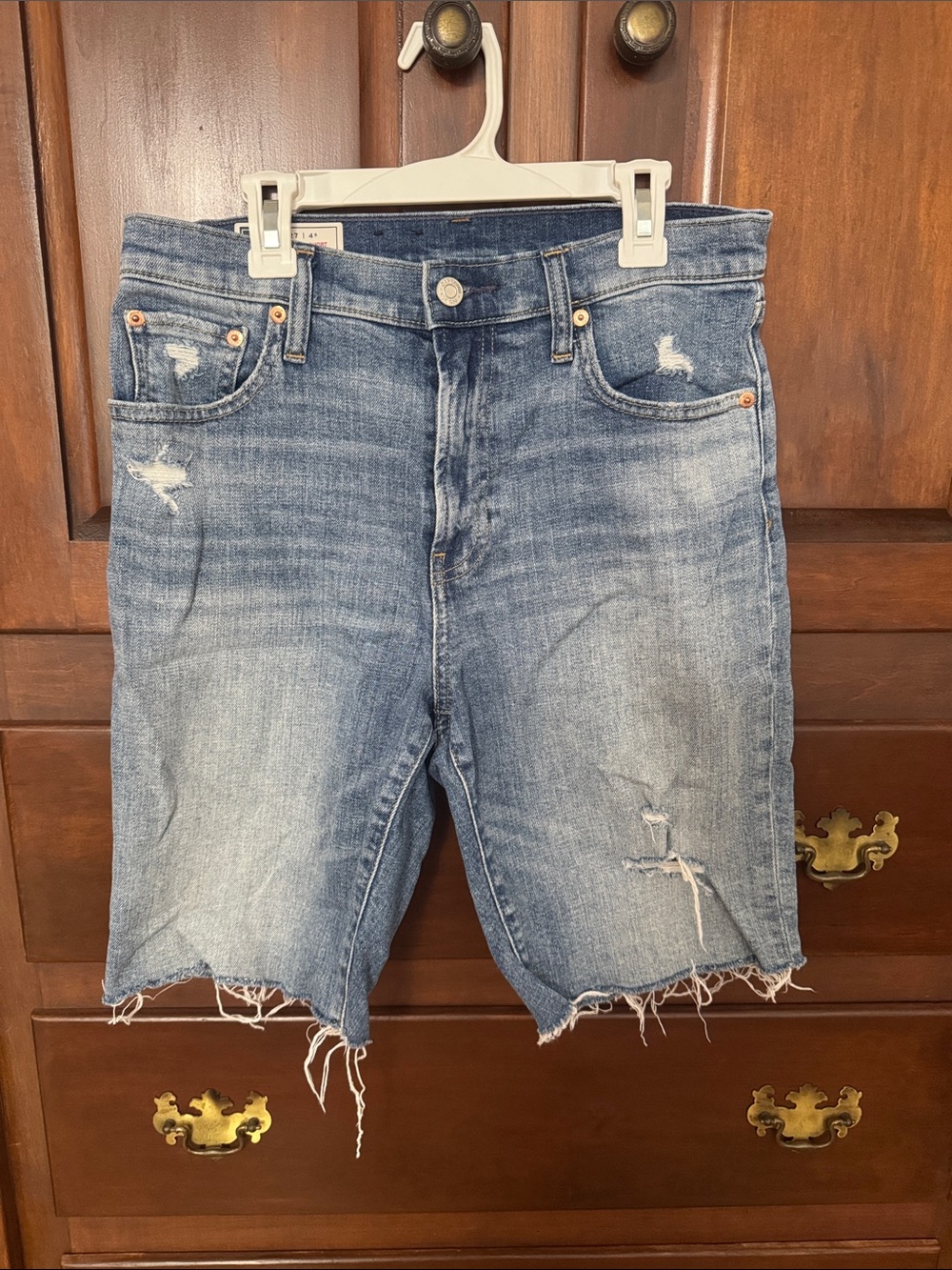 Gap blue denim high rise bermuda shorts